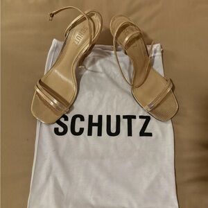 Schutz Gold Heels